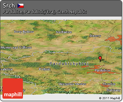 Satellite Panoramic Map of Srch