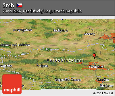 Satellite Panoramic Map of Srch