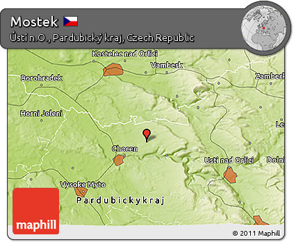 Physical 3D Map of Mostek