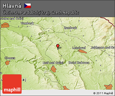 Physical 3D Map of Hlavná