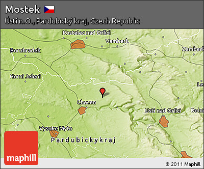 Physical 3D Map of Mostek
