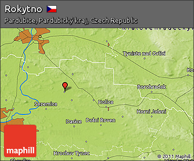 Physical 3D Map of Rokytno