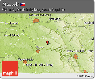 Physical 3D Map of Mostek