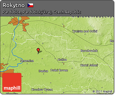 Physical 3D Map of Rokytno