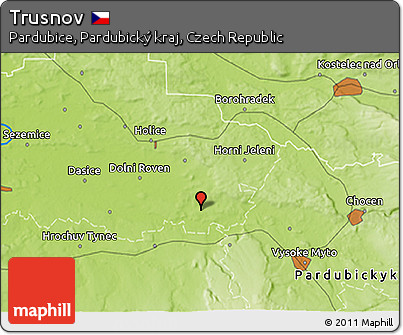 Physical 3D Map of Trusnov