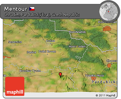 Satellite 3D Map of Mentour