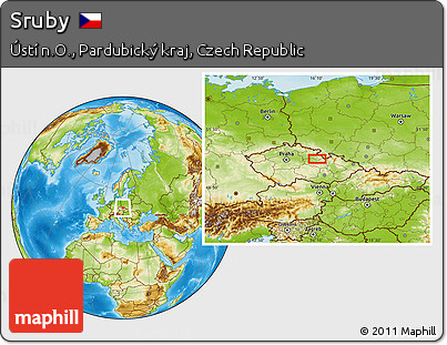 Physical Location Map of Sruby