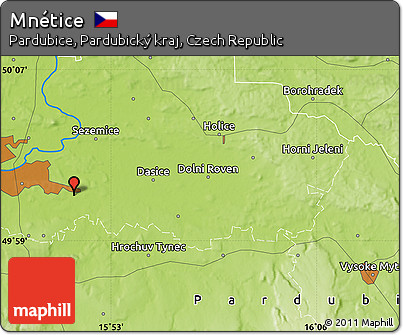 Physical Map of Mnétice