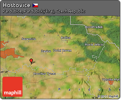 Satellite Map of Hostovice