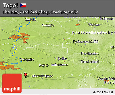 Physical Panoramic Map of Topol