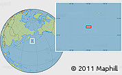 Savanna Style Location Map of the area around 50° 7' 47" N, 170° 55' 30" E