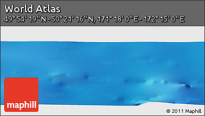 Physical Panoramic Map of the Area around 50° 7' 47" N, 171° 46' 30" E