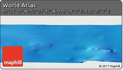 Physical Panoramic Map of the Area around 50° 7' 47" N, 171° 46' 30" E