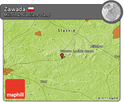 Physical 3D Map of Zawada