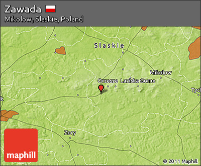 Physical 3D Map of Zawada