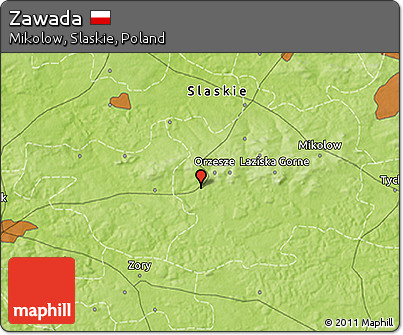 Physical 3D Map of Zawada