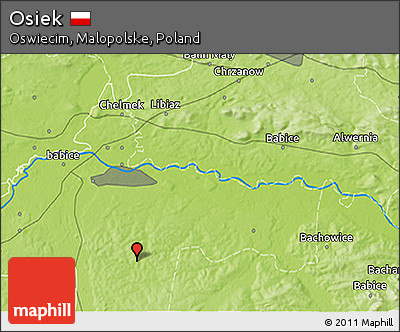 Physical 3D Map of Osiek