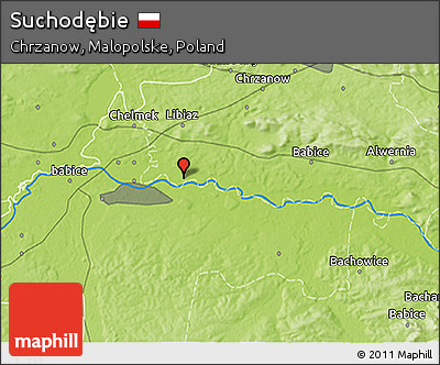 Physical 3D Map of Suchodębie