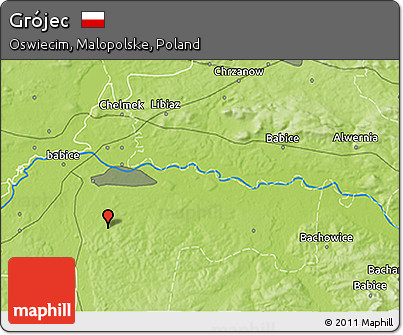 Physical 3D Map of Grójec