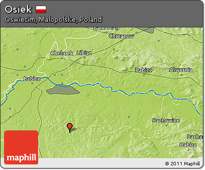 Physical 3D Map of Osiek