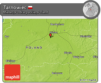 Physical 3D Map of Tarnowiec