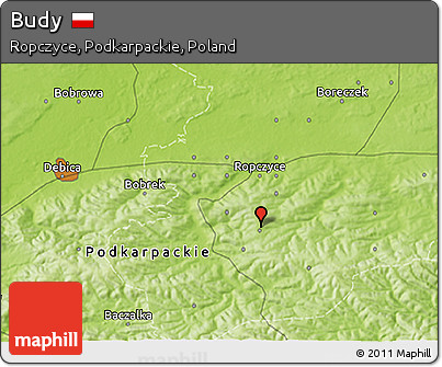 Physical 3D Map of Budy