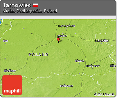 Physical 3D Map of Tarnowiec