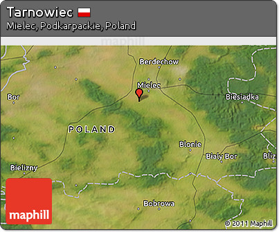 Satellite 3D Map of Tarnowiec