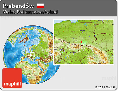 Physical Location Map of Prebendów