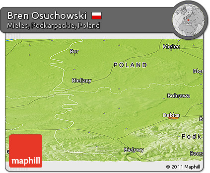 Physical Panoramic Map of Bren Osuchowski