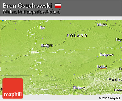 Physical Panoramic Map of Bren Osuchowski