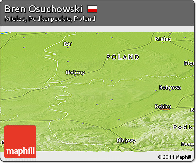 Physical Panoramic Map of Bren Osuchowski