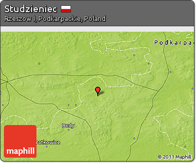 Physical 3D Map of Studzieniec