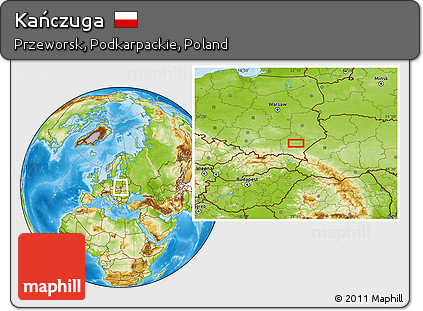 Physical Location Map of Kańczuga
