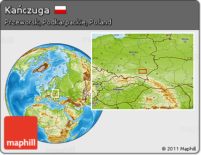Physical Location Map of Kańczuga