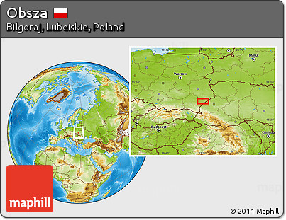 Physical Location Map of Obsza