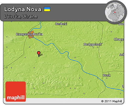 Physical 3D Map of Lodyna Nova