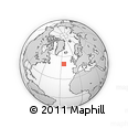 Outline Map of the Area around 50° 7' 47" N, 24° 34' 30" W, rectangular outline