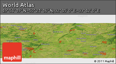 Satellite Panoramic Map of the Area around 50° 7' 47" N, 33° 13' 30" E