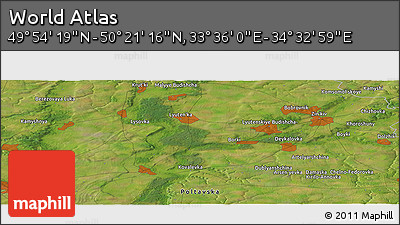 Satellite Panoramic Map of the Area around 50° 7' 47" N, 34° 4' 30" E