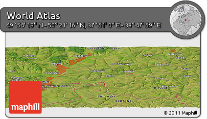 Satellite Panoramic Map of the Area around 50° 7' 47" N, 38° 19' 30" E