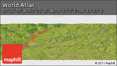 Satellite Panoramic Map of the Area around 50° 7' 47" N, 38° 19' 30" E
