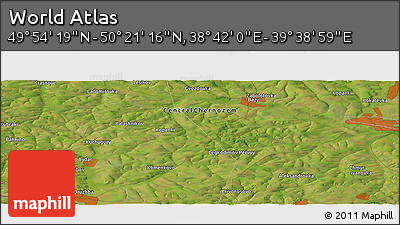 Satellite Panoramic Map of the Area around 50° 7' 47" N, 39° 10' 29" E