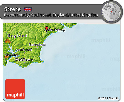 Physical 3D Map of Strete
