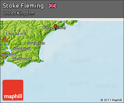 Physical 3D Map of Stoke Fleming