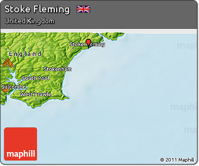 Physical 3D Map of Stoke Fleming