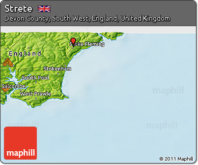 Physical 3D Map of Strete