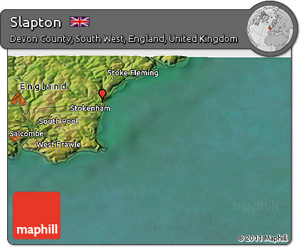 Satellite 3D Map of Slapton