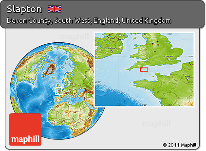 Physical Location Map of Slapton