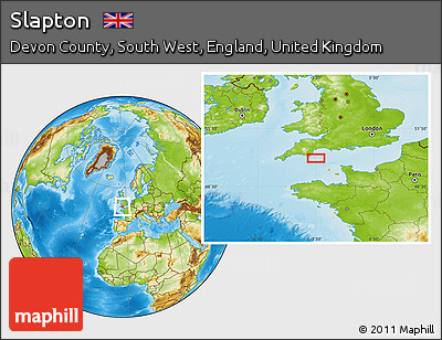Physical Location Map of Slapton